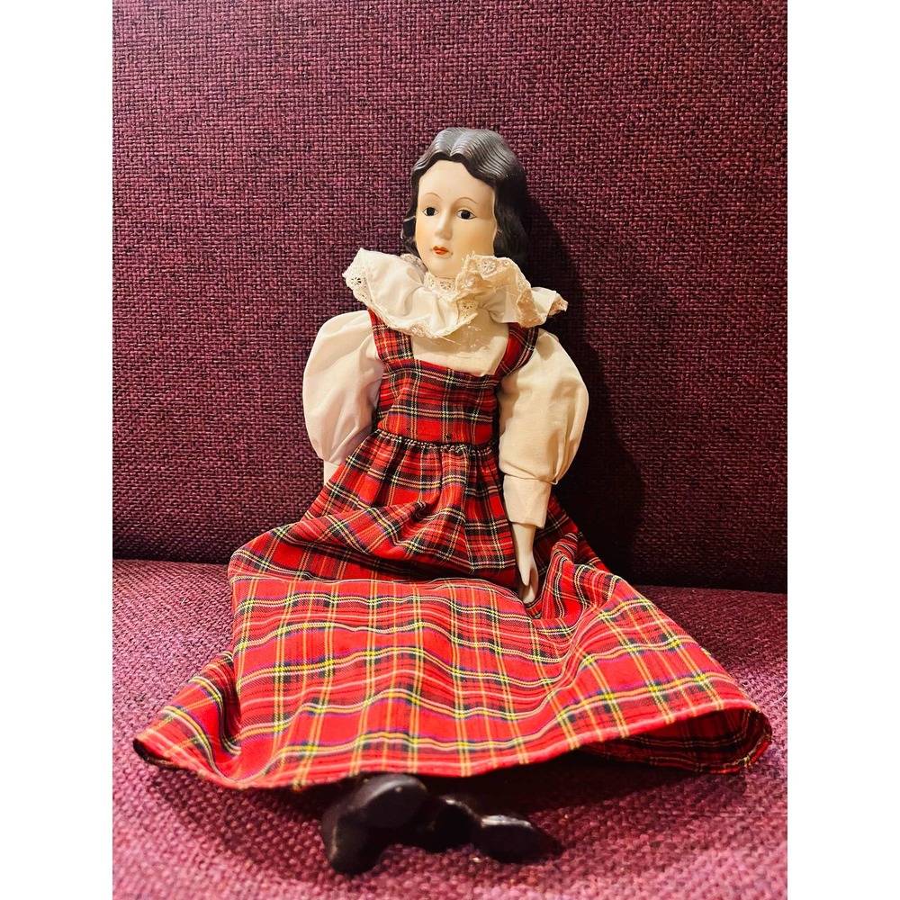 Vintage  Bisque Handcrafted Doll Pre-owned Estate Collectible Doll